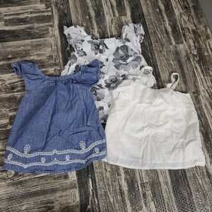 3 girls flutter tanks tops size 3t